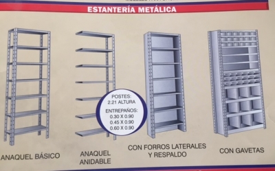 Ejemplo de armado de estantes